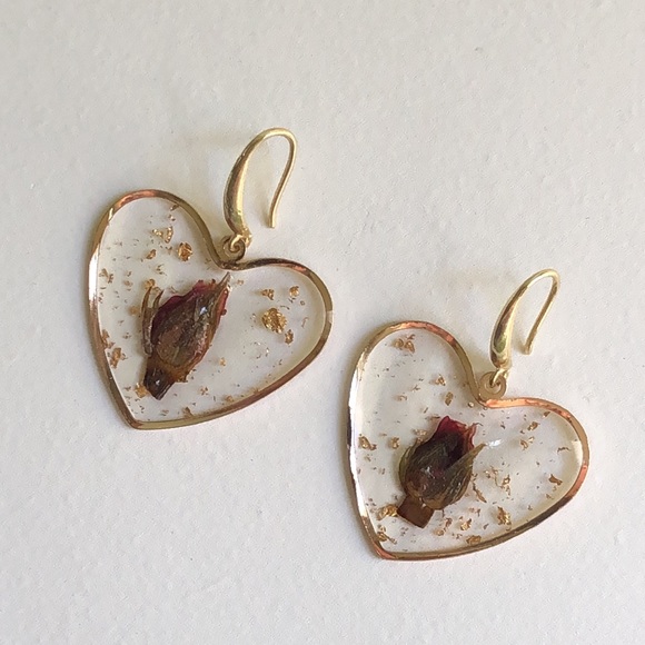 Pressed Flower Earrings - Picture 2 of 7